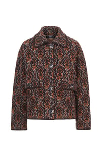 IVKO - Jacke in lockerer Boxy-Form - chocolate