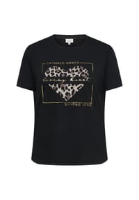 ONLY CARMAKOMA - T-Shirt, Rundhals, für Damen - 177911003 BLK/LOVI