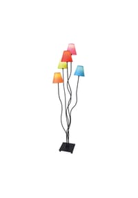 näve Leuchten - 5er Stehleuchte "COLORI" H: 163cm bunt - bunt