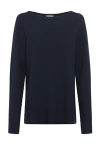 GALERIA essentials - Pullover "Pam", U-Boot-Ausschnitt, für Damen - BLUE MELANGE
