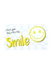KESPER® Frühstücksbrettchen "Smile", Melamin, 23,5 x 14 cm - MELAMIN - WEIẞ/GELB