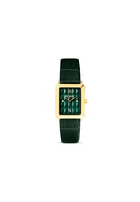 COEUR DE LION - Uhr Iconic Spikes Leder Forest Green - Dunkelgrün