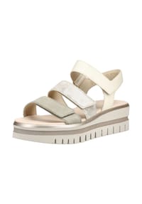 Gabor® - Leder Sandalen - Weiß/Gold