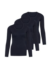 -con-ta- - Thermo-Unterhemd / Shirt 3er Pack Basic - Hellgrau