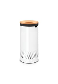 brabantia - Wäschebox, Korkdeckel, White, Weiß, 35 L - Weiß