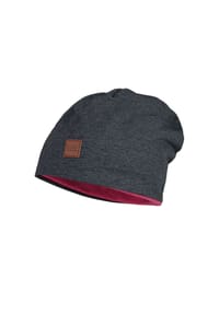 maximo® - Beanie, Fleecefutter, wendbar, für Kinder - 1857 ANTHRAZIT MELIERT
