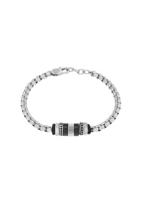 TOM TAILOR MEN - Armband für Herren, Edelstahl - silber