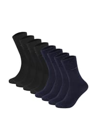 camano® - Unisex Socken - Soft Socks, einfarbig, 8er Pack - Blau