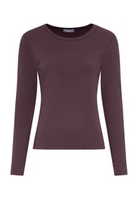 MANGUUN - Langarmshirt, Rundhals, für Damen - 1 WEISS