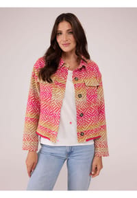 LIEBLINGSSTÜCK - Damen Jacke aus Baumwolle IdnaL - 260-orange