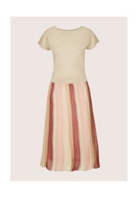 MADELEINE - Midi-Kleid mit kurzem Arm, schwingender Rock - berber / multicolor