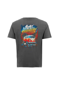 OLDSKULL - T-Shirt Retro Roadtrip Logo Graphic im zeitlosen Retro-Design mit Vintage-Print - Black