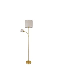 näve Leuchten - Stehleuchte "FILOMENA" H: 165cm beige - messingmatt