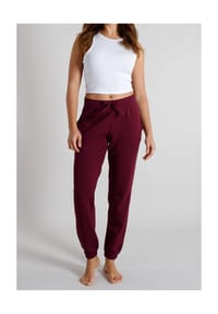 TOM TAILOR - Schlafanzughose, Tunnelzug, für Damen - 420 ROT-MITTEL-UNI