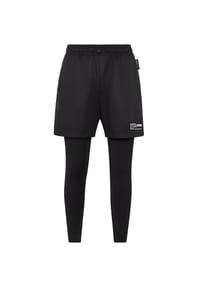 PLEIN SPORT - 2-in-1 Laufhose - black