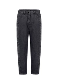 BETTY BARCLAY - Casual-Hose mit Leoprint - Dark Grey Denim