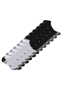 diadora - Unisex Sneaker Sportsocken, 12er Pack - Socken, Mehrfachpackung, Logo, Muster - Schwarz