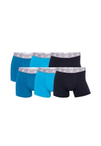 CR7 - Herren Boxer Shorts, 6er Pack - Trunks, Organic Cotton Stretch - Blau
