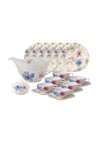 Villeroy & Boch - Teeservice Mariefleur Gris Basic 20er Set MARIEFLEUR BASIC - bunt