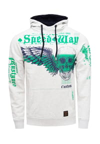 RUSTY NEAL® - Sweatshirt Rusty Neal Sweater mit trendigen Prints - Grau
