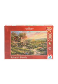 Schmidt - Thomas Kinkade Puzzle "In den Weinbergen", 2000 Teile - 