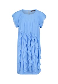 Vera Mont - Cocktailkleid mit Volant - Paris Blue