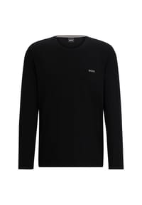 BOSS - Loungewear-Oberteil, Logo-Stickerei, für Herren - 001 BLACK