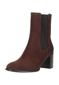 hōgl - Veloursleder/Textil Stiefelette - Dunkelbraun