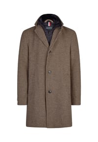 HECHTER PARIS - Mantel Classic mit elegantem Hahnentrittmuster - Anthrazit