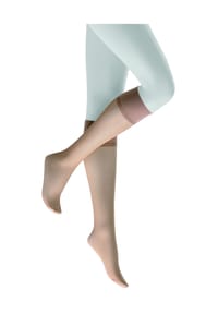 KUNERT - Kniestrümpfe, transparent, für Damen - 50 BLACK