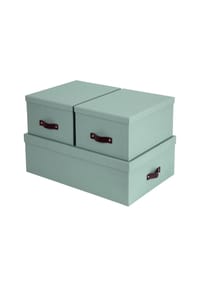 BIGSO BOX OF SWEDEN™ - Aufbewahrungsbehälter "Inge", 3-teilig - TÜRKIS