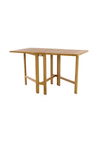 VCM. - Klapptisch | Maße 130x75x65 cm | Balkontisch | Gartentisch klappbar | hochwertig Teak Holz - Braun