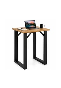 VCM. - Bartisch 80x50 cm, Tresen, Stehtisch, hoher Tisch, Bartresen, Hochtisch - Xona - Schwarz / Anthrazit