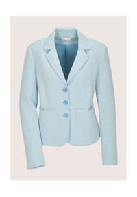 MADELEINE - Kurzblazer mit Wabenmuster - bleu / wollweiß