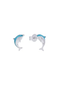 Prinzessin Lillifee - Ohrstecker für Mädchen, 925 Sterling Silber, Zirkonia synth. | Delphin - Silber