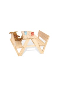 Pinolino® - Kindersitzgarnitur 'Nicki für 4 mit Lehne', natur - natur