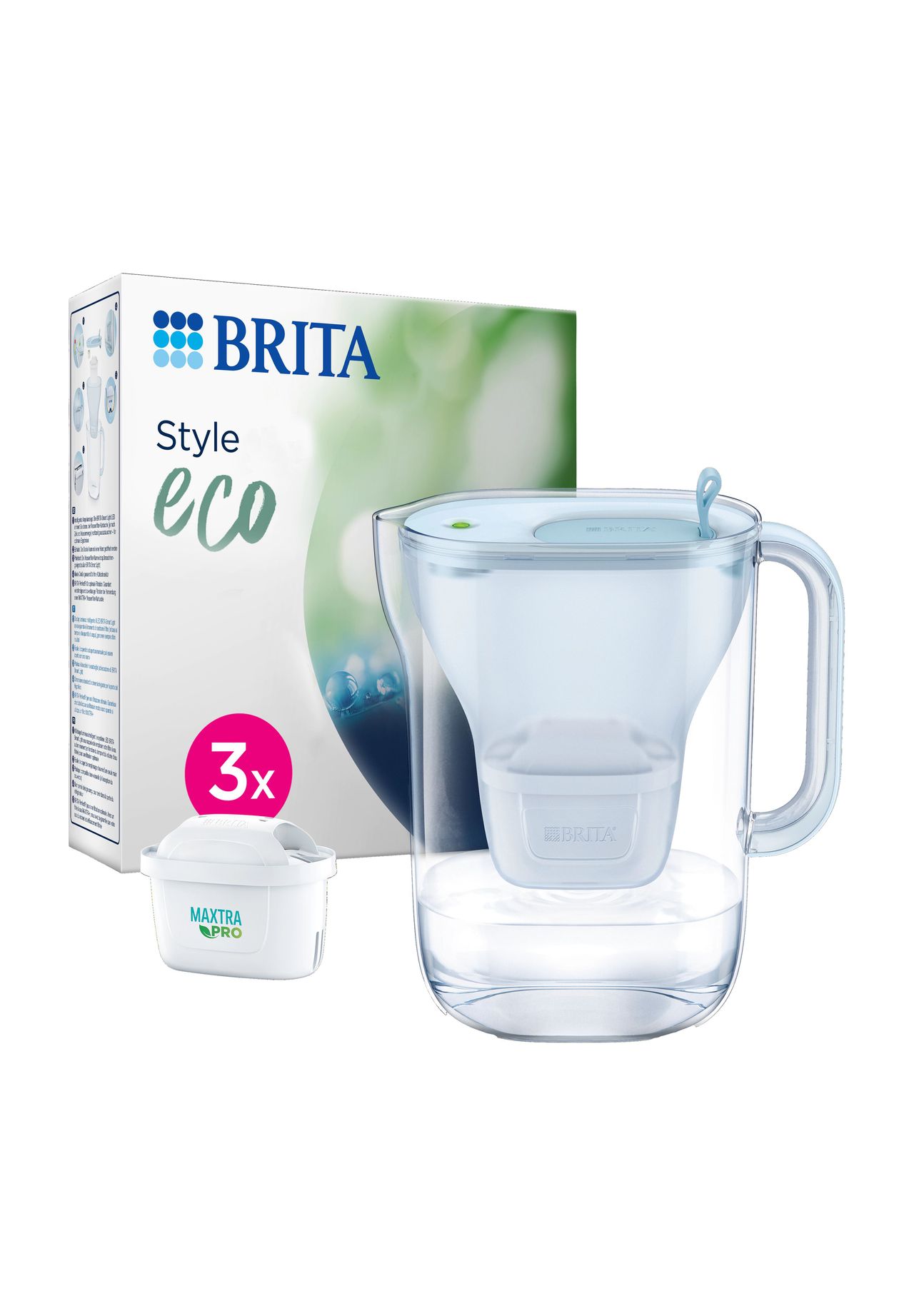 BRITA® Wasserfilterkanne, 3 Maxtra Pro Kartuschen, All-in-1 STYLE ECO |  GALERIA