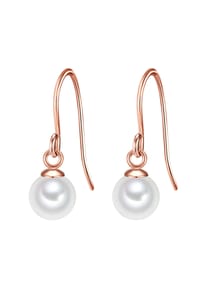 GLANZSTÜCKE MÜNCHEN - Damen Ohrringe aus 925/- Sterling Silber in Roségold mit Süßwasser-Zuchtperle - roségold