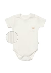 biorganic - Kurzarmbody, Modal/Bio-Baumwolle, unisex - Beige