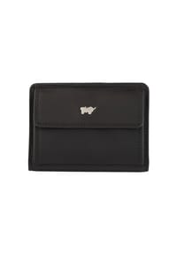 BRAUN BÜFFEL - GOLF 2.0 Brieftasche, Leder, Emblem - 010 SCHWARZ