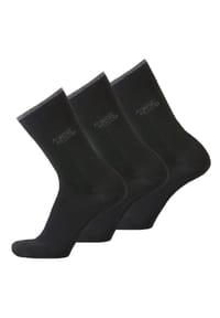 camel active - Herren Socken, 3er Pack - Basic Socken, Bio-Baumwolle - Anthrazit