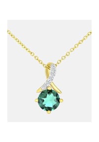 Diamant L'eternel - Kette mit Anhänger, mit Diamant, 375 Gelbgold - gold