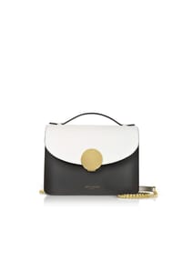 LePARMENTIER PARIS NEW ONDINA COLOR BLOCK - New Ondina Color Block Flap Top Satchel Bag - caramel/dark Green