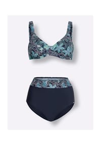 Witt - Bikini - marine-smaragd-bedruckt