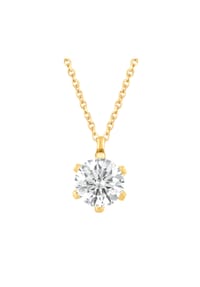 ONE ELEMENT Lab Grown Diamonds - Collier Halskette aus 585 Gold mit 1 Lab Grown Diamant 0,5 ct 45 cm - gold