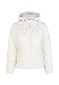 BARBARA LEBEK - Steppjacke Damen mit abnehmbarer Kapuze - Weiß