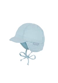 maximo® - GOTS BABY-Schildmütze Waschoptik, Bindeband, UV - dogwood