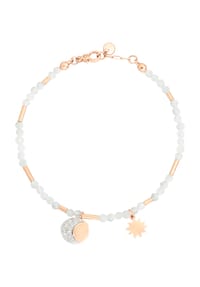 DoDo - MOON&SUN Damen Armband, 375er Gold mit 13 Diamanten, zus. ca. 0,08 Karat - ROSÉGOLD
