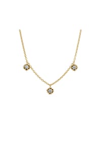 LYOMI - Collier 585/- Gold 3 Diamant Lab Grown 0,30ct. - gelb