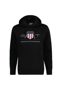GANT - Herren Hoodie - REGULAR ARCHIVE SHIELD HOODIE, Kapuzen-Sweatshirt, Logo - Blau
